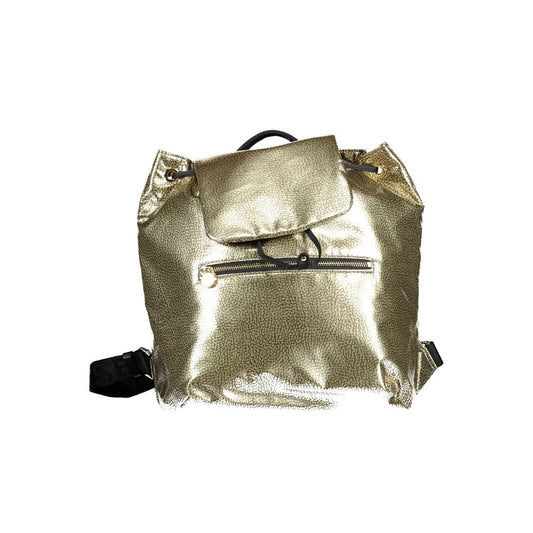 Goldfarbener Polyester-Rucksack