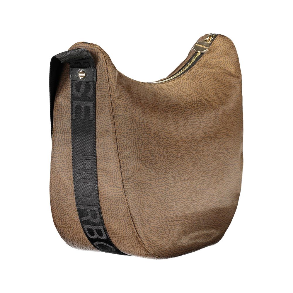 Braune Handtasche aus Polyester