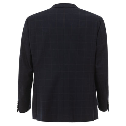 Blauer Wollblazer