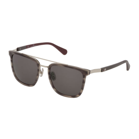 Gray Acetate And Metal Sunglasses