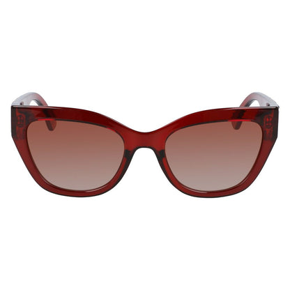 Rote Sonnenbrille mit Spritzguss-Optik