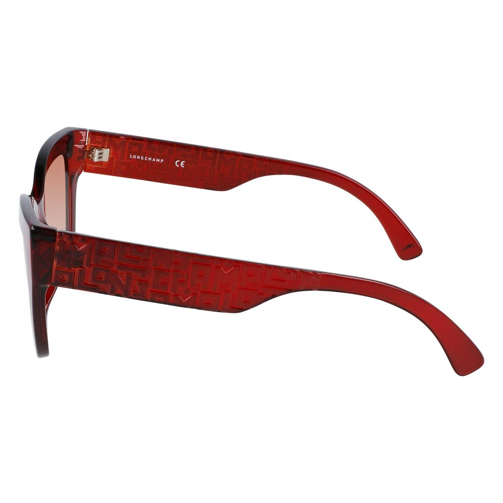 Rote Sonnenbrille mit Spritzguss-Optik