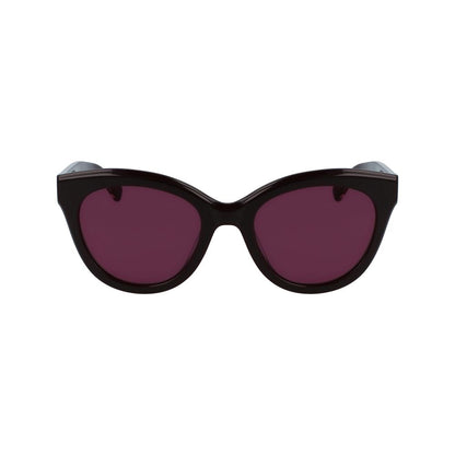 Lila Sonnenbrille aus Acetat