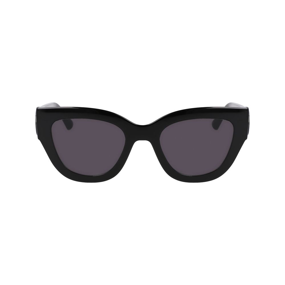 Schwarze Sonnenbrille mit Spritzguss-Optik