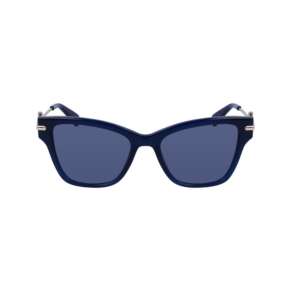 Blaue Sonnenbrille aus Acetat