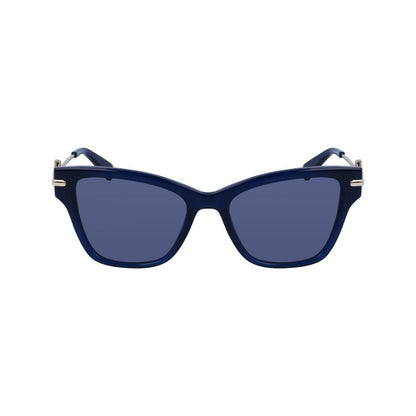 Blaue Sonnenbrille aus Acetat