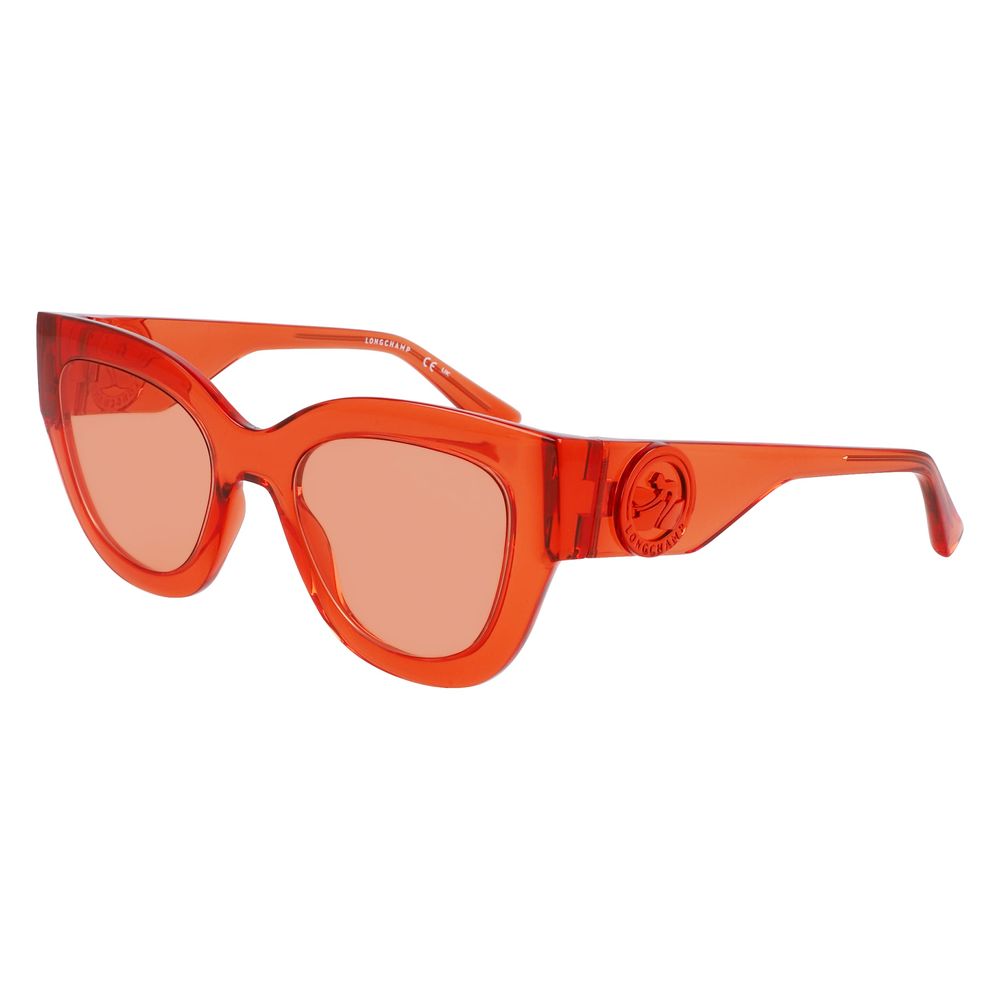 Orangefarbene Sonnenbrille mit Spritzguss-Optik