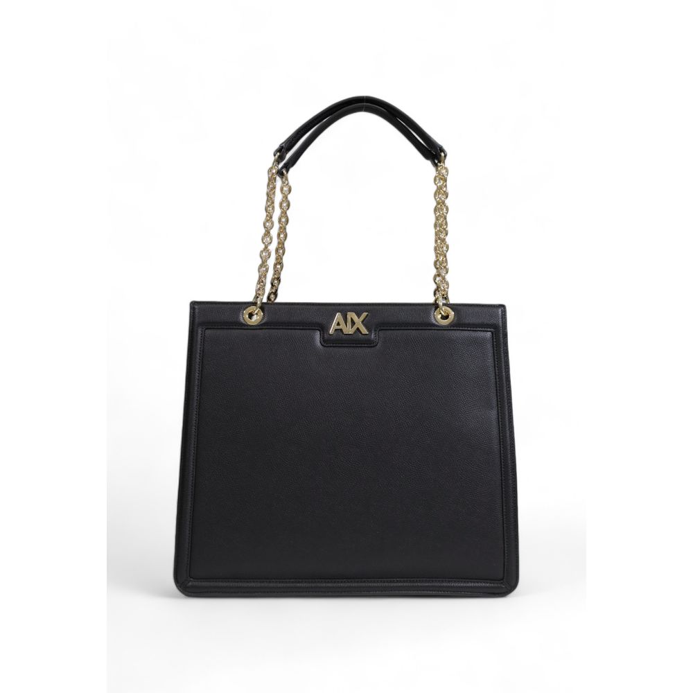 Black Polyester Handbag