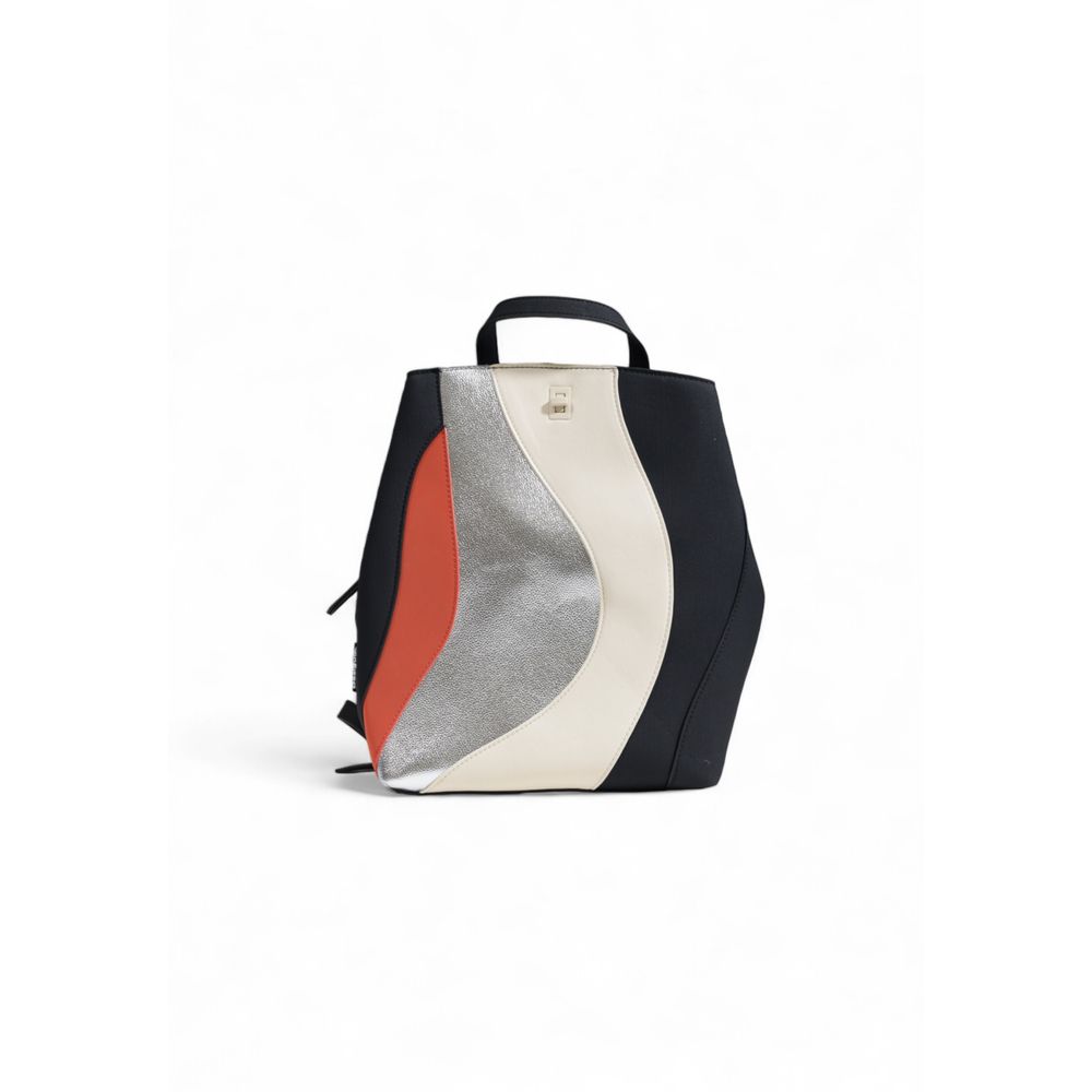 Silberner Rucksack aus Polyethylen