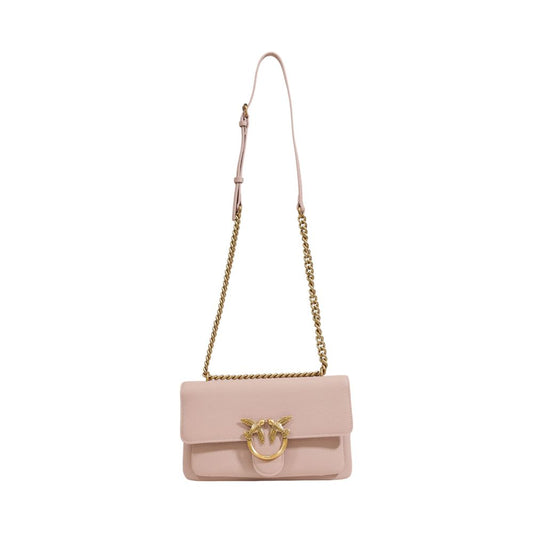 Rosa Lederhandtasche