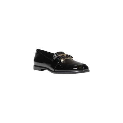 Black Leather Flat Shoe