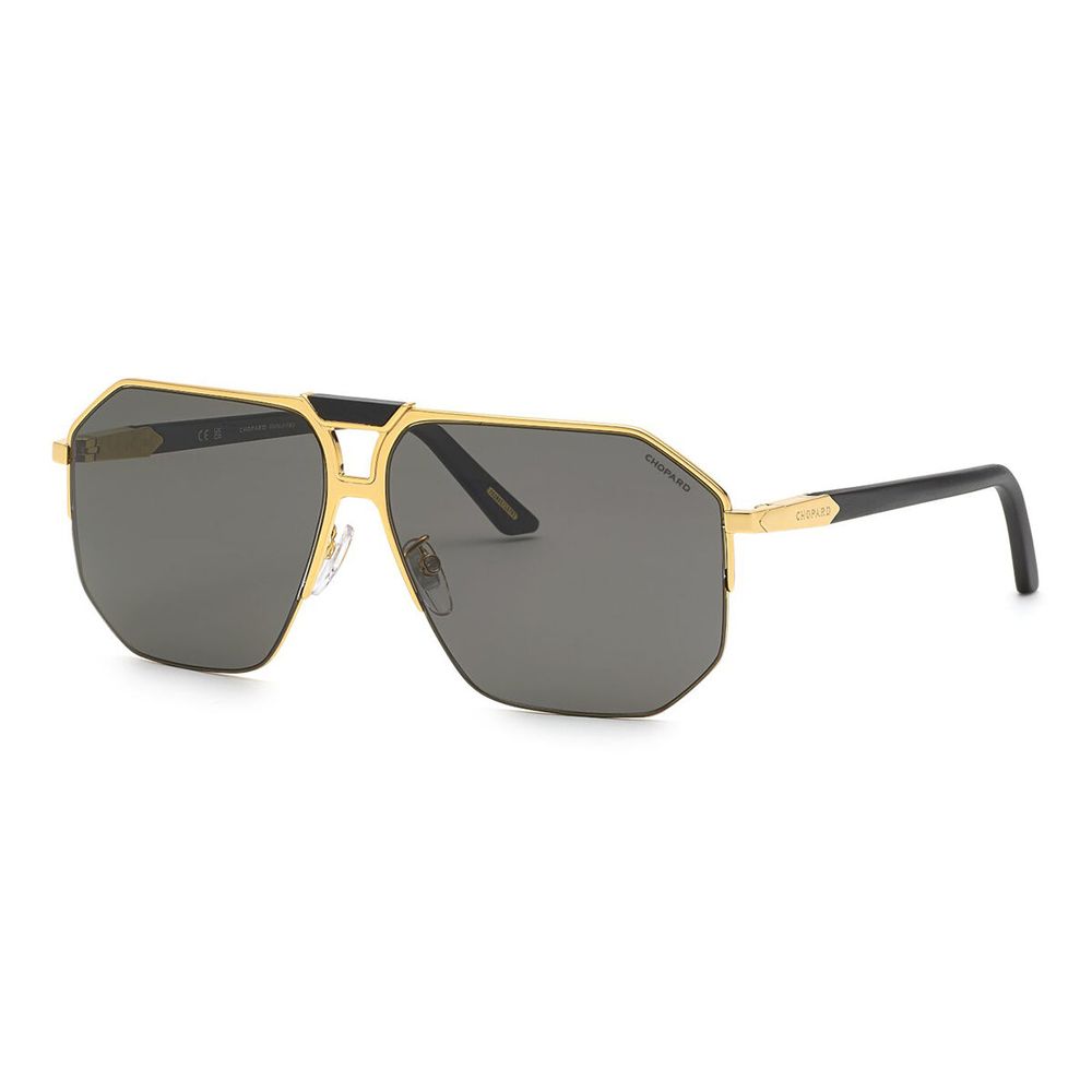 Sonnenbrille aus goldenem Metall