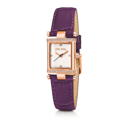 Purple Leather Watch