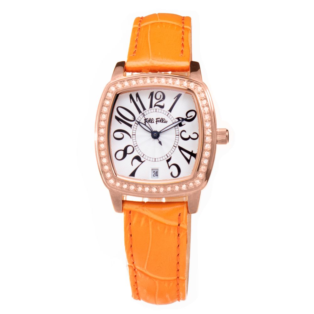 Orange Leather Watch