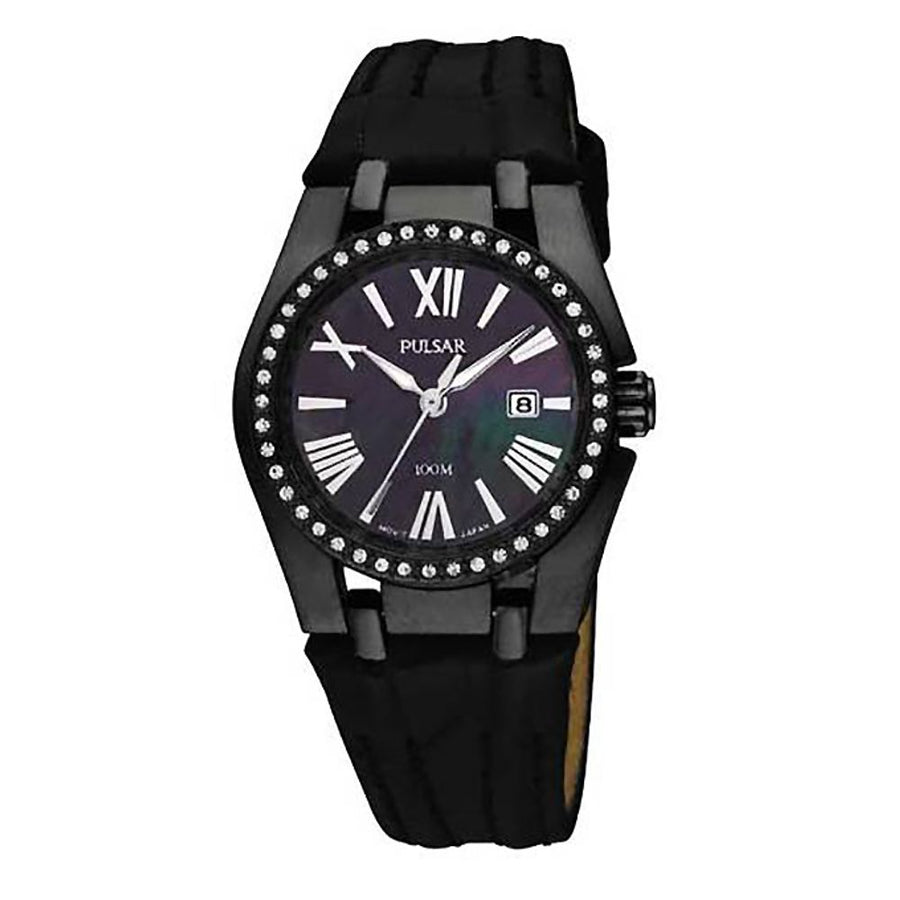 Black Leather Watch