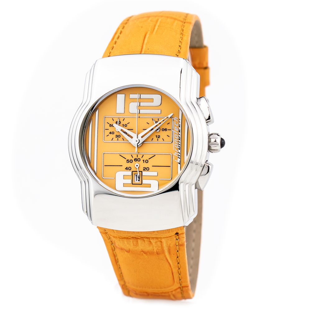 Orange Leather Watch