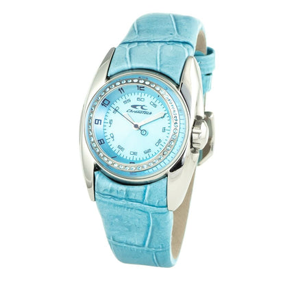 Blaue Lederuhr