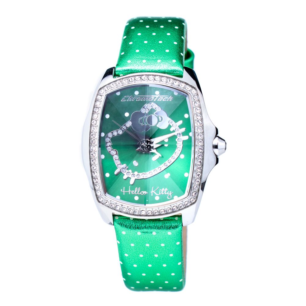 Grüne Lederuhr