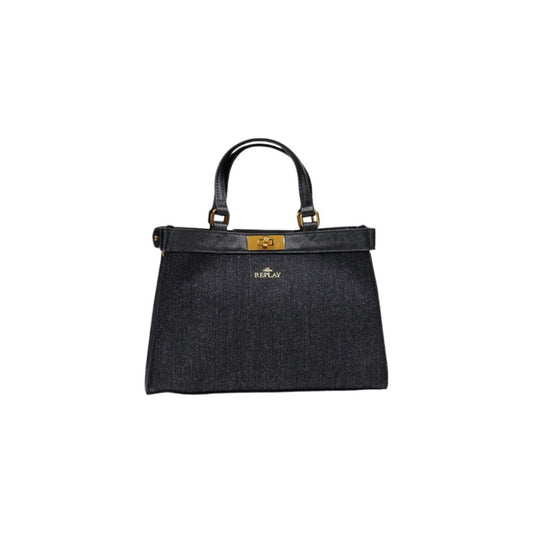 Black Cotton Handbag