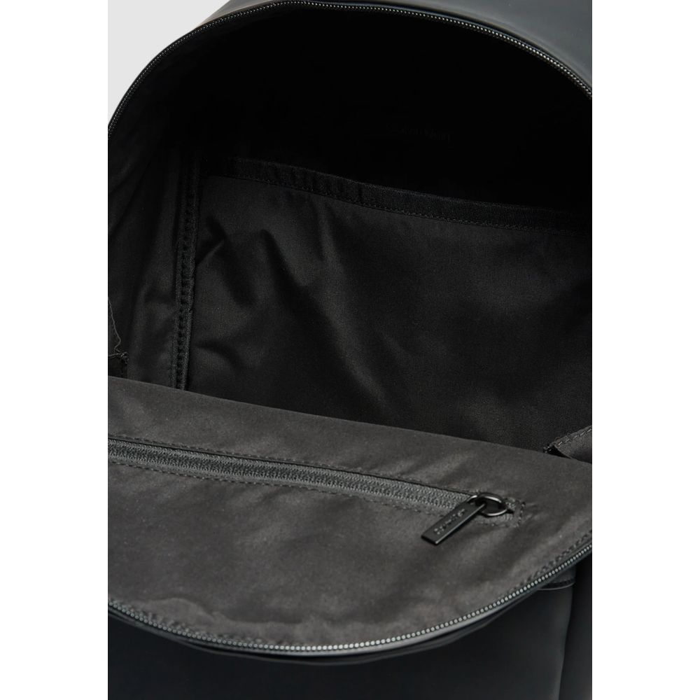 Black Polyester Backpack