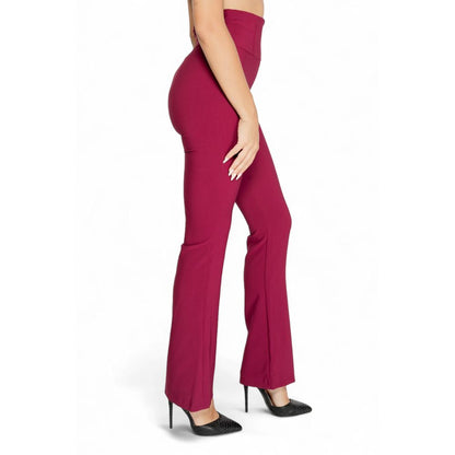 Bordeaux Polyester Jeans & Pant