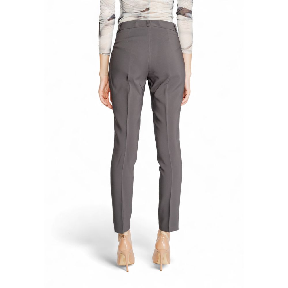 Gray Polyester Jeans & Pant