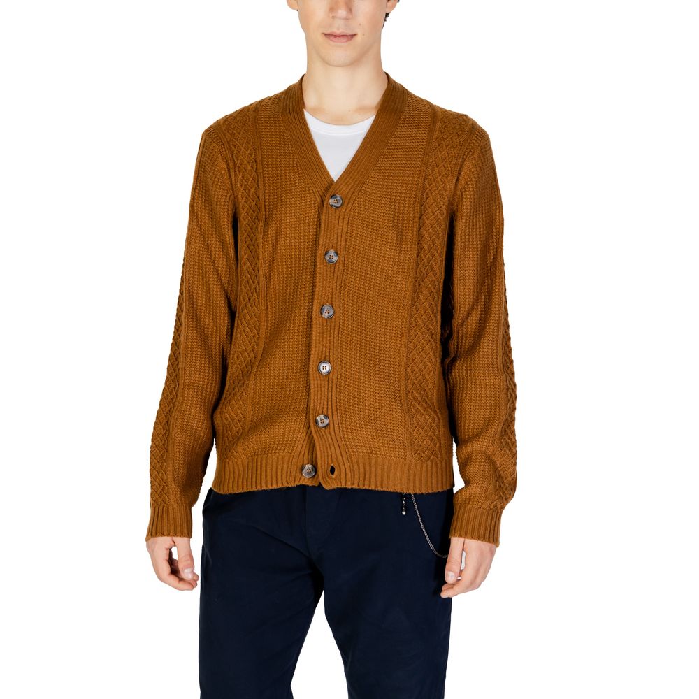 Beige Polyester Cardigan