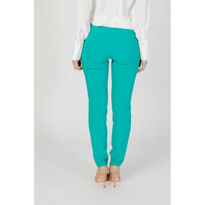 Green Polyester Jeans & Pant