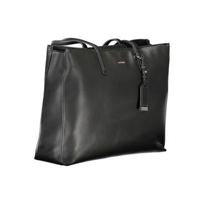 Black Polyester Handbag