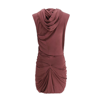 draped mini dress