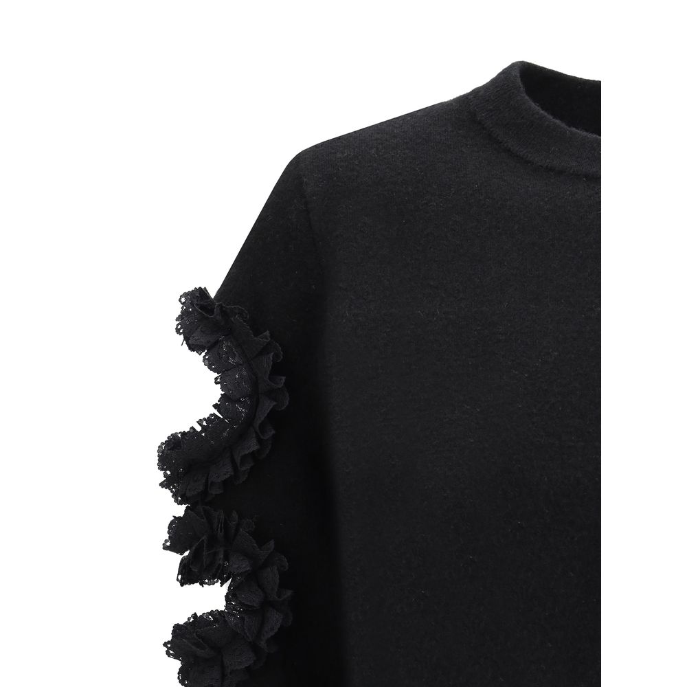 Lace Cut-Out Detail Sweater