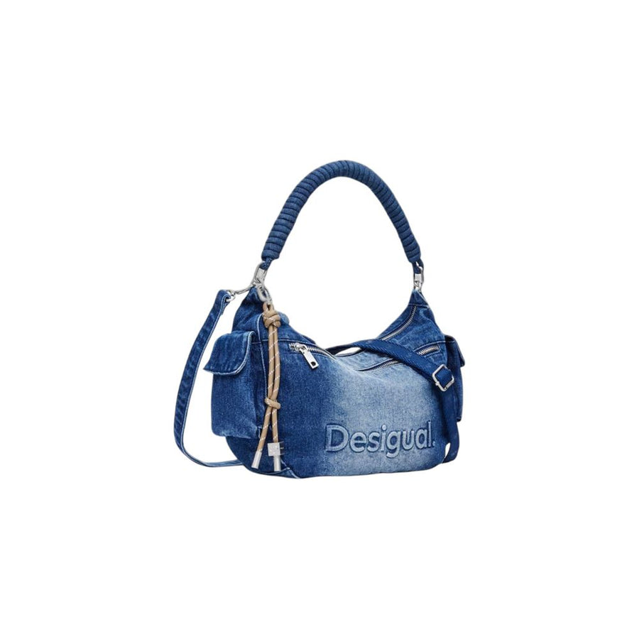 Blue Cotton Handbag