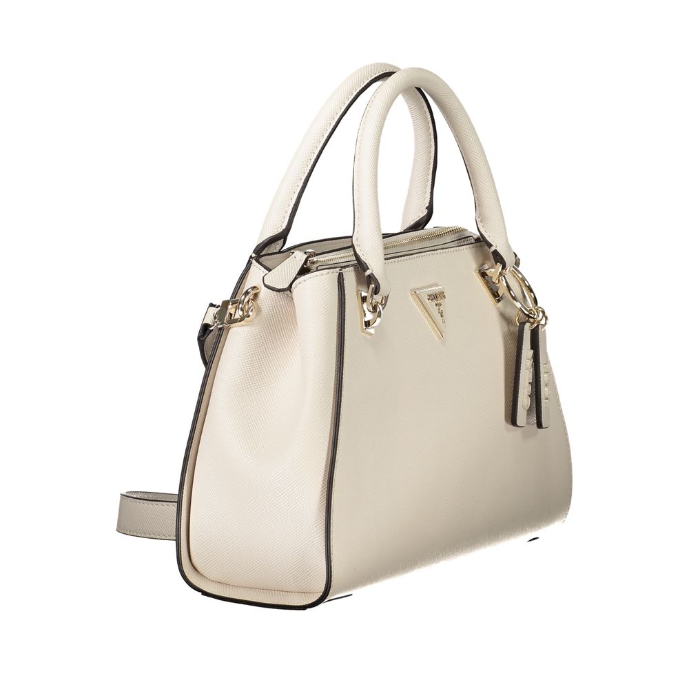 Beige Polyethylene Handbag