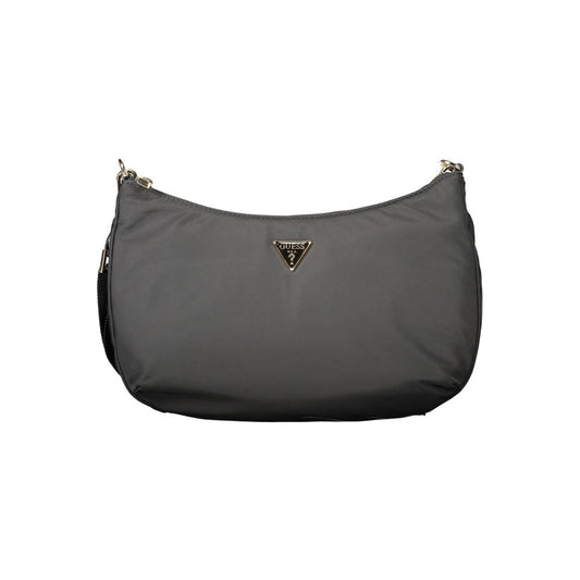 Black Polyester Handbag