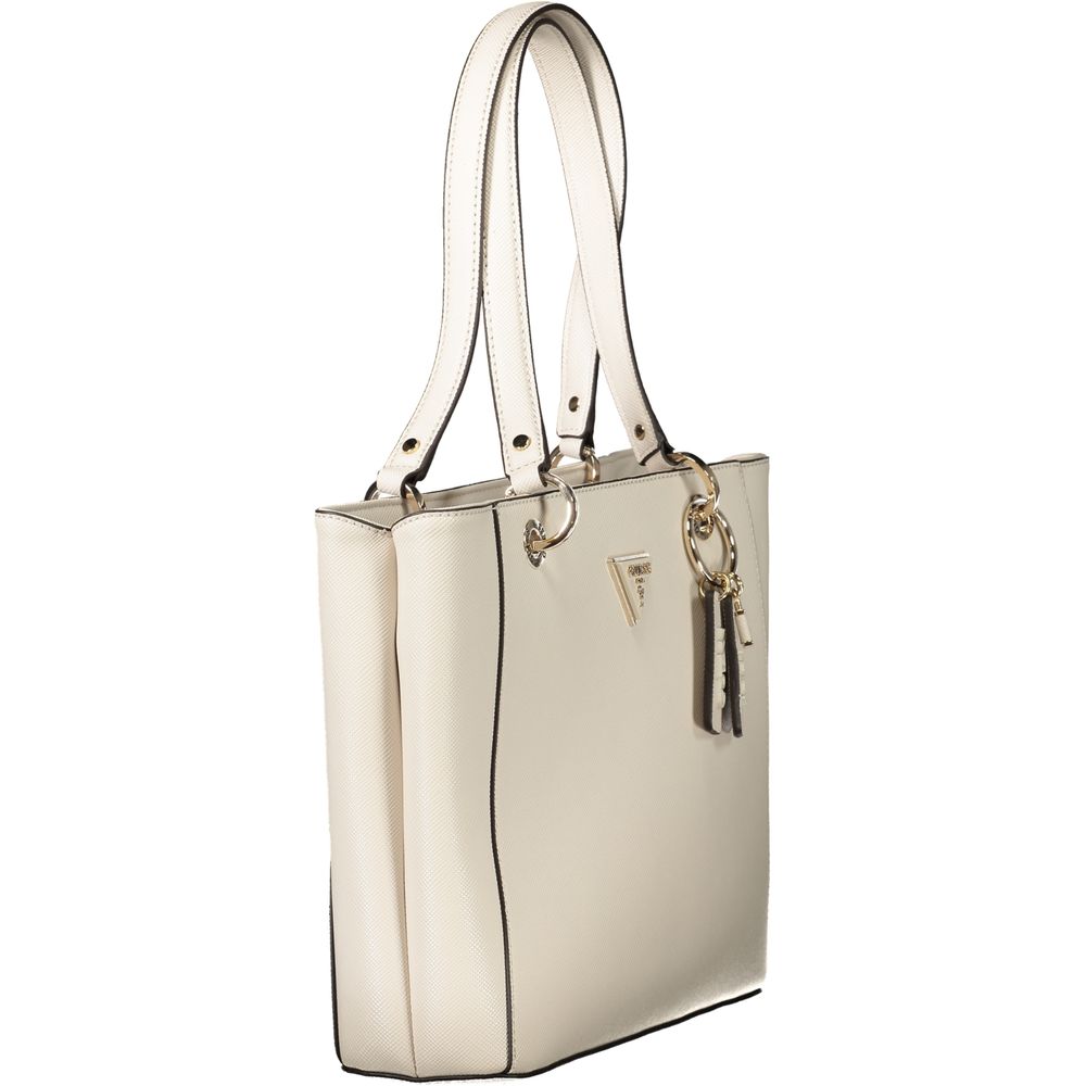 Beige Polyethylene Handbag