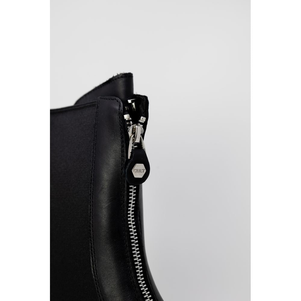 Black Leather Boot